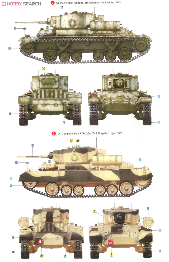 バレンタイン Mk.III 歩兵戦車 (フィギュア3体付) (プラモデル