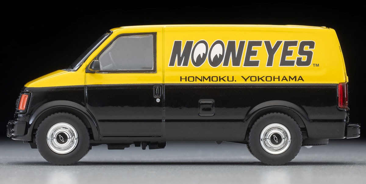 LV－N344b シボレー アストロ バン (MOONEYES) 黄/黒 (ミニカー) 商品画像4