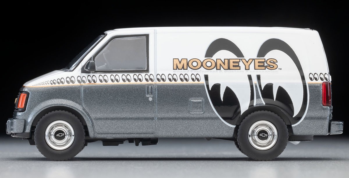 LV－N344c シボレー アストロ バン (MOONEYES)白/グレー (ミニカー) 商品画像4