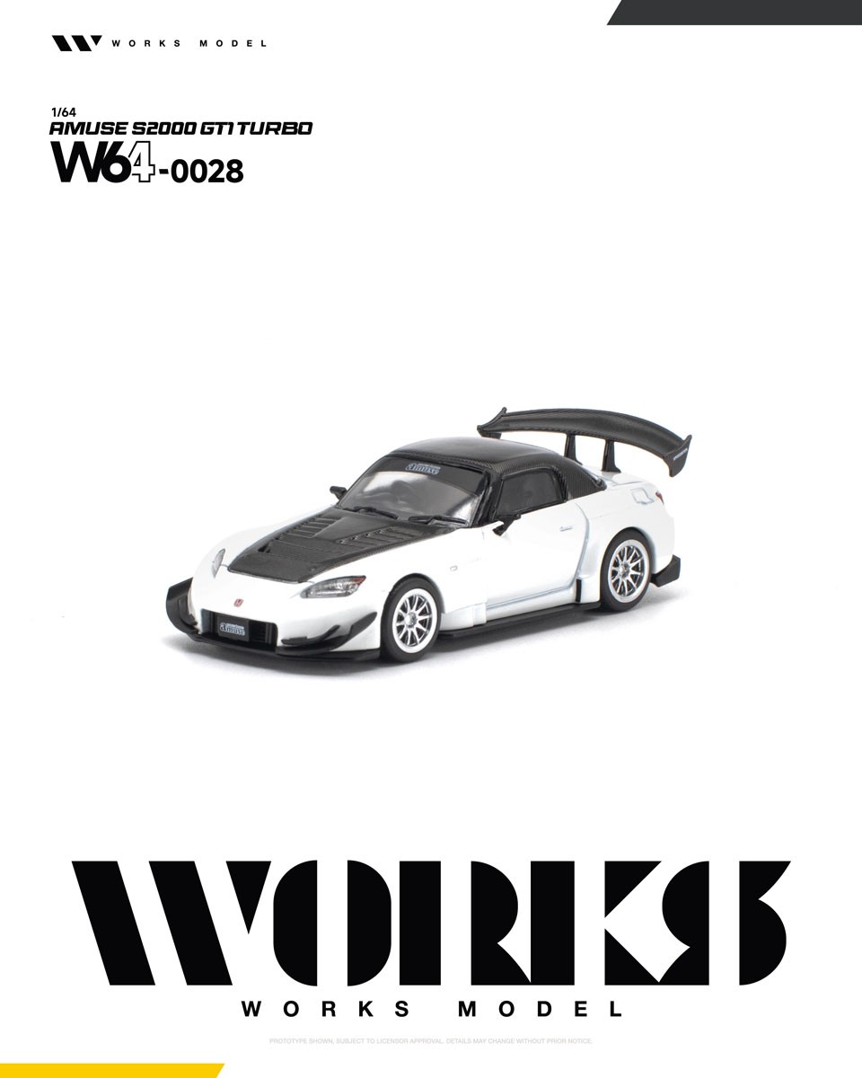 アミューズ S2000 GT1 ターボ ホワイト (ミニカー) 商品画像1