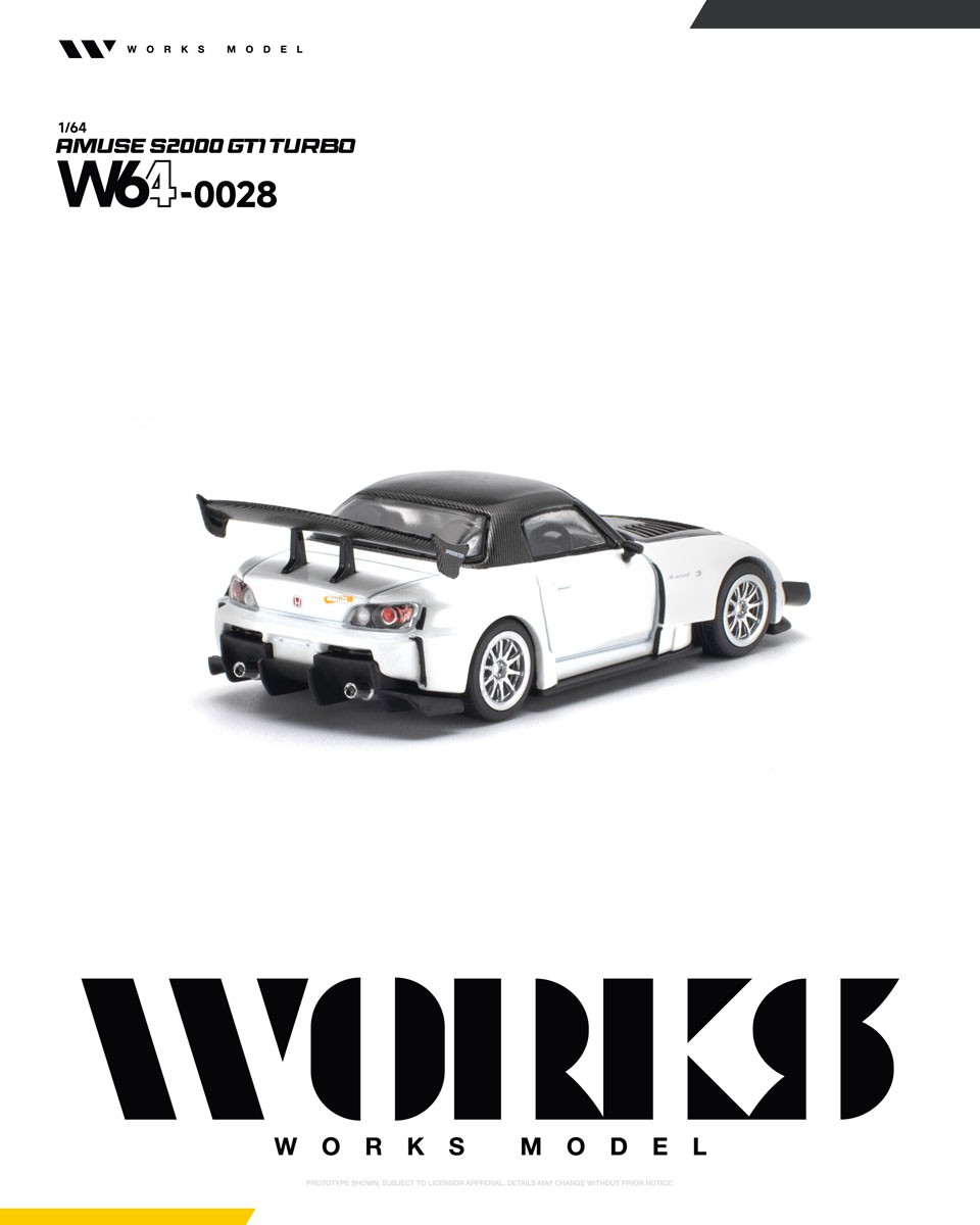 アミューズ S2000 GT1 ターボ ホワイト (ミニカー) 商品画像3