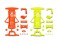 スーパーFM 蛍光カラーシャーシセット (オレンジ・イエロー) (ミニ四駆) 商品画像1 サムネイル
