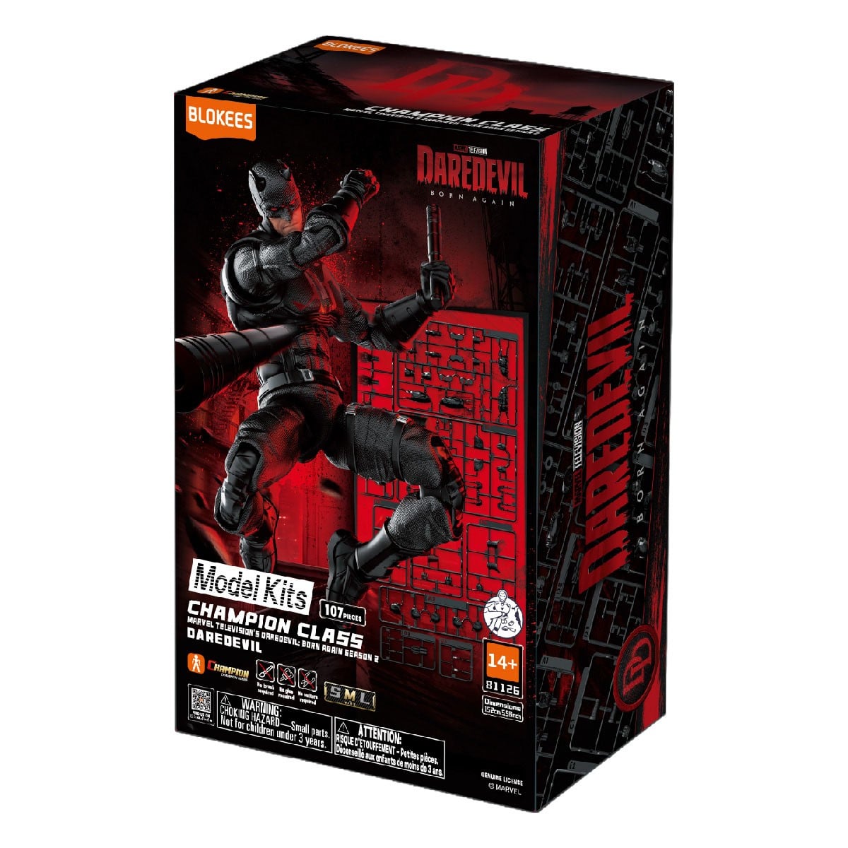 Blokees マーベル ヒーローCHAMPION CLASS14 デアデビル Born Again S2 (プラモデル) パッケージ1