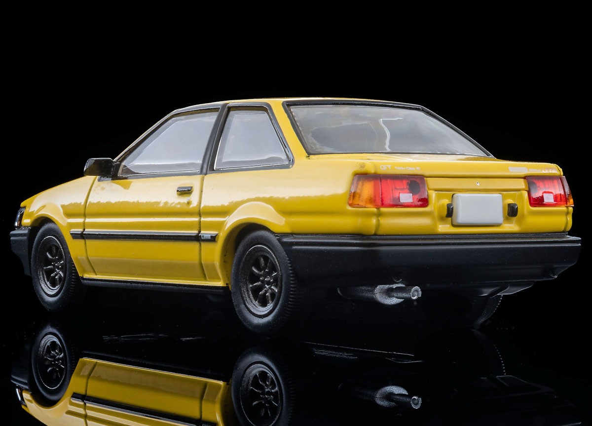 LV－N284f トヨタ カローラ レビン 2ドア GT RSワタナベホイール装着車(黄)83年式 (ミニカー) 商品画像2