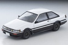 LV－N304d トヨタ カローラレビン 2ドア GT－APEX RSワタナベホイール装着車(白/黒)85年式 (ミニカー)