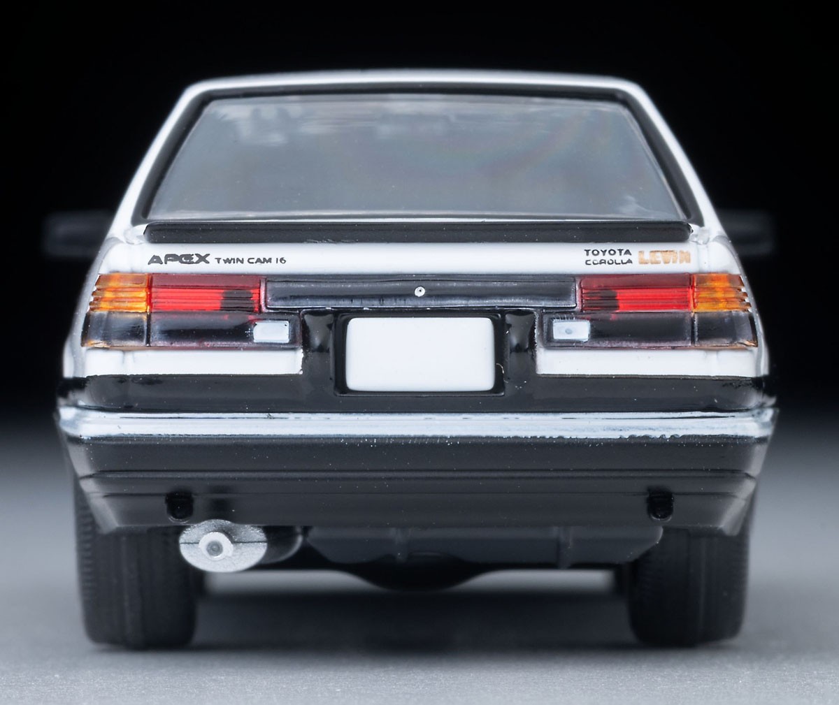 LV－N304d トヨタ カローラレビン 2ドア GT－APEX RSワタナベホイール装着車(白/黒)85年式 (ミニカー) 商品画像6