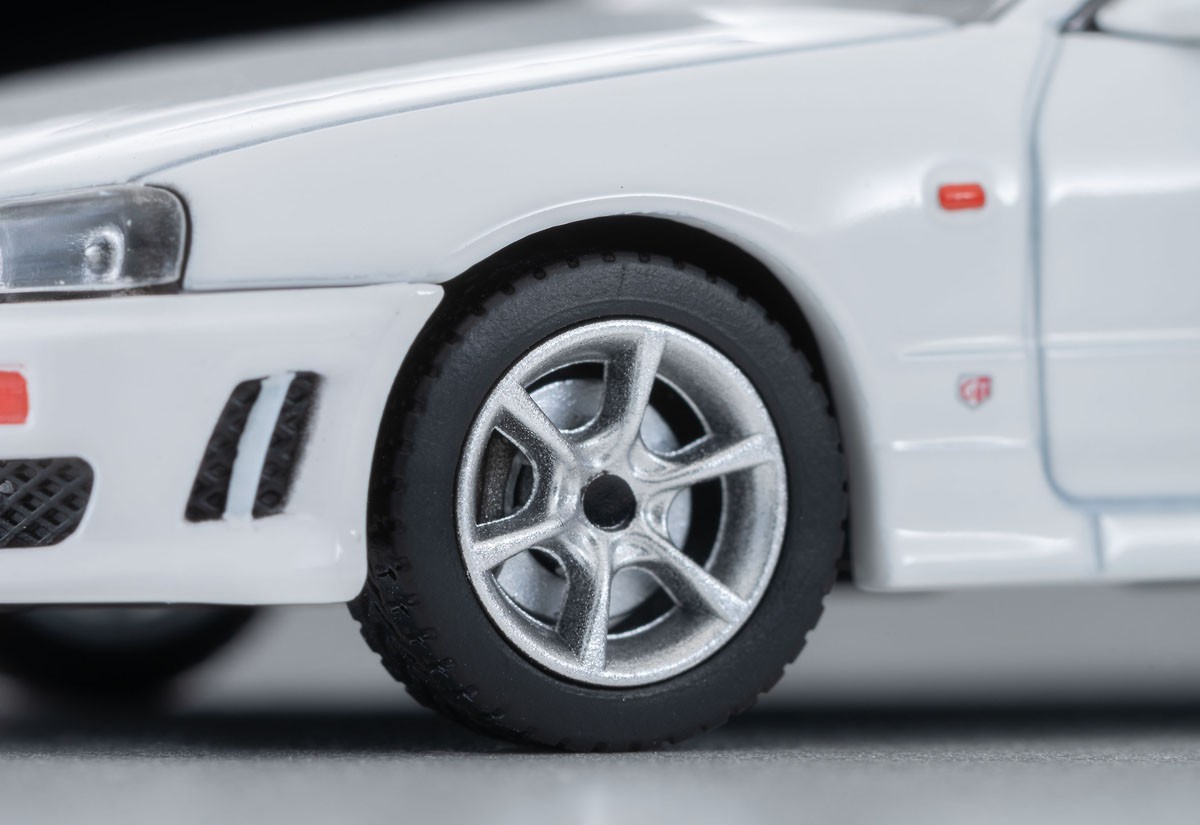 LV-N365b Nissan Skyline 2 Door Sports Coupe 25GT TURBO w/Option Parts (White) 1998 (Diecast Car) 商品画像9