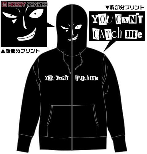 名探偵コナン 犯人フルジップパーカー BLACK M キャラクターグッズ