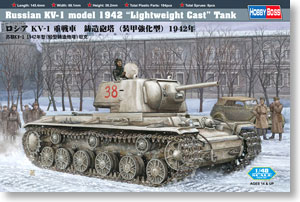 Russian KV-1 Heavy Tank `Lightweight Cast` 1942 (Plastic model)