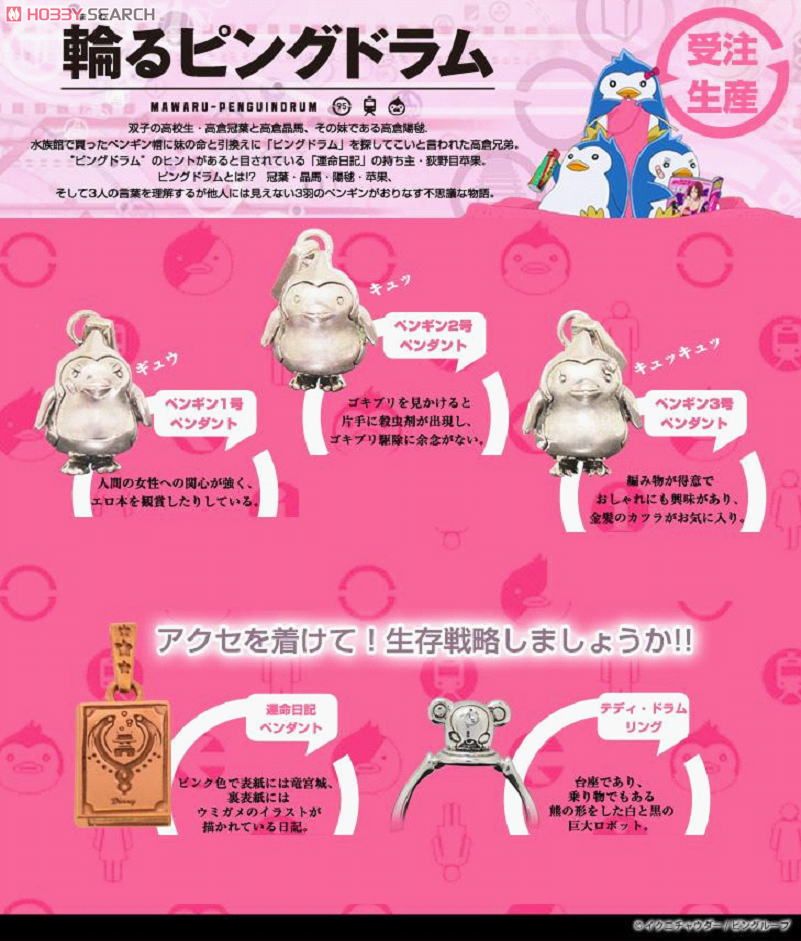 輪るピングドラム　ペンギン1号ペンダント 輪るピングドラム ペンギン1号ペンダント