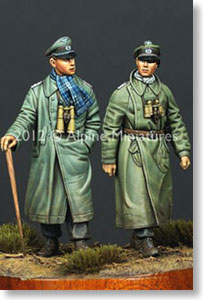 WWII 独 第一装甲師団将校 セット (2体セット/4ヘッド付) (プラモデル)