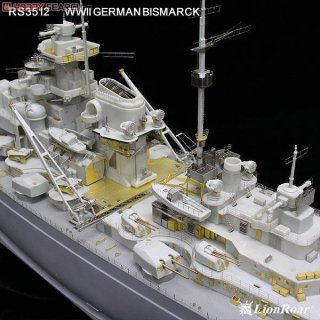 LionRoar RS3512 1/350 WWII German Battle Ship Bismarck Detailing Set For Revell 
