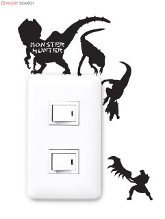 モンスターハンター ウォールステッカー ジャギィ群れ キャラクターグッズ ホビーサーチ キャラクターグッズ