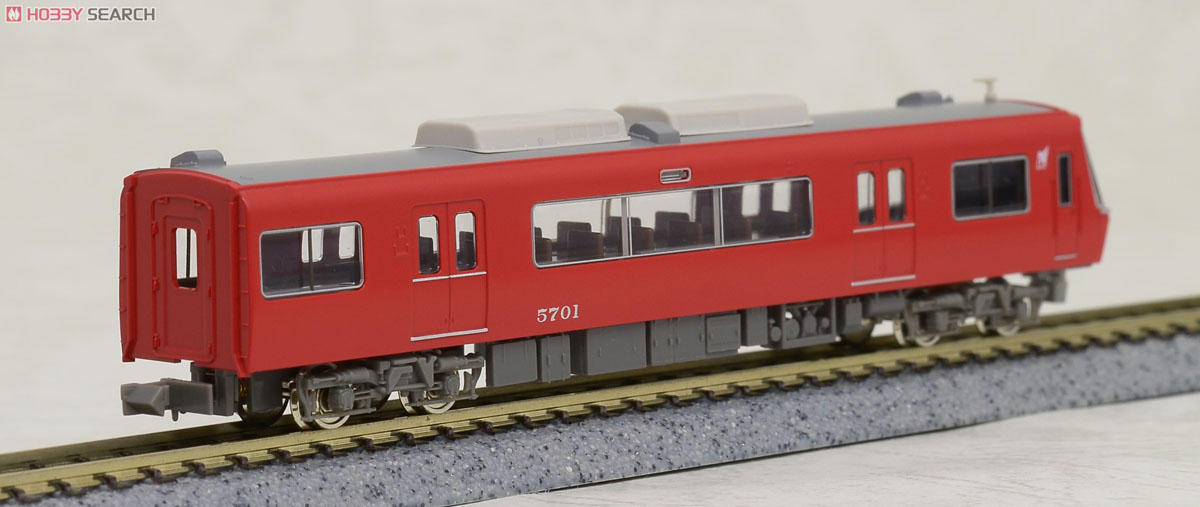 Meitetsu Series 5700 Six Car Fornation Set (w/Motor) (6-Car Set) (Pre-colored Completed) (Model Train) 商品画像4