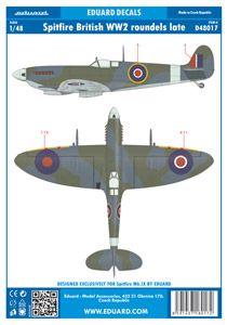 スピットファイア WWII イギリス空軍 後期 国籍マーク (デカール
