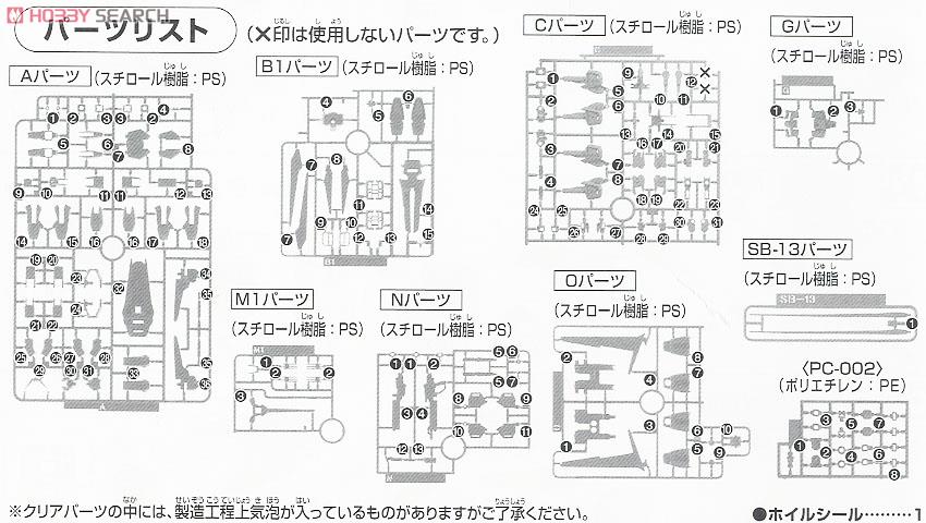エールストライクガンダム (HGCE) (ガンプラ) 設計図5 モーダル