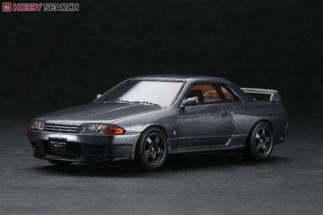 京商 1/43 日産スカイラインGT-R(BNR32)(ガングレイメタリック) NISSAN SKYLINE GT-R (BNR32) (RS Watanabe 8 spoke) ガン