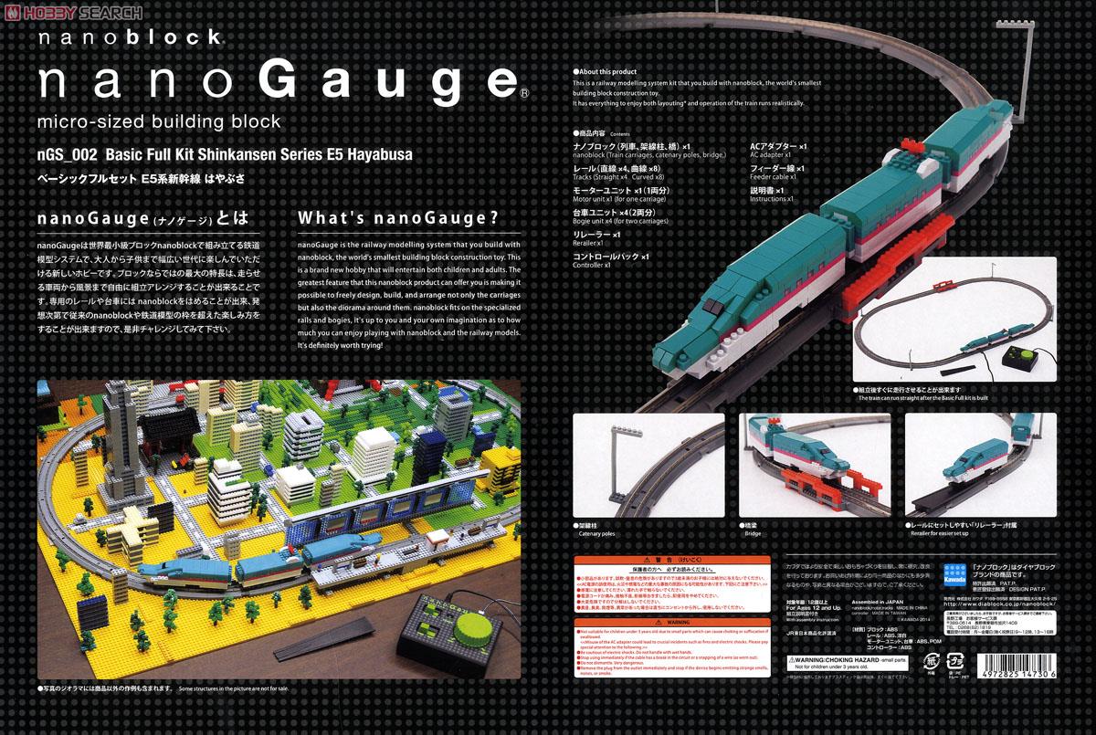 nanoGauge Basic Full Set Shinkansen Series E5 Hayabusa (Block Toy) Item picture4