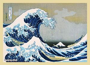 神奈川沖浪裏 フリップデッキケース 新品未開封 NK-1028 葛飾北斎「富嶽三十六景 神奈川沖浪裏」 初摺限定100部