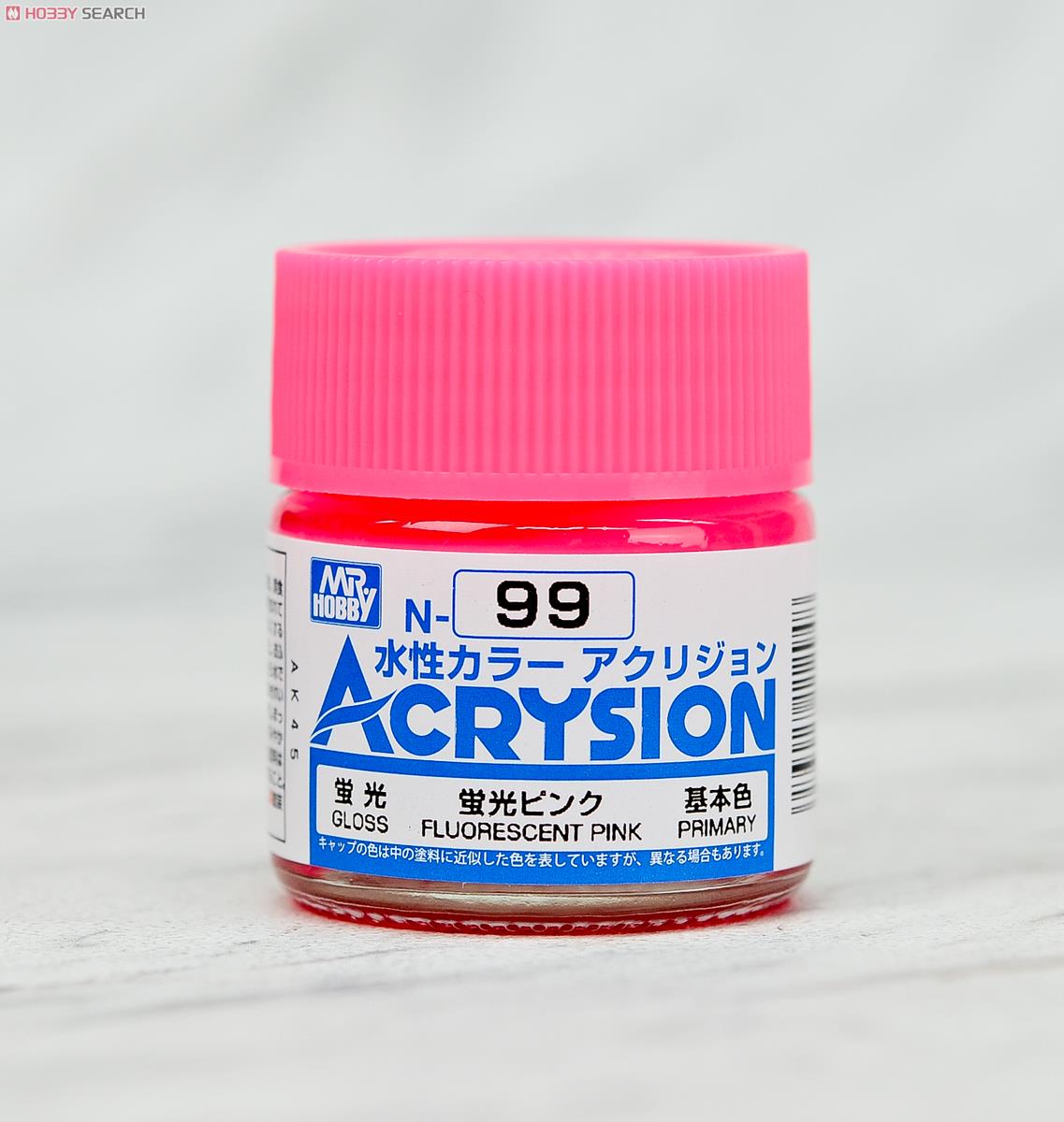 N-99 蛍光ピンク 10ml (蛍光) (アクリジョン) (塗料) - ホビー