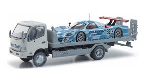 京商1/43 HINO FLATOP ZERO II + R390 GT1 HINO KYOKUTO FLATOP ZERO II (ホワイト)＋日産 R390 GT1