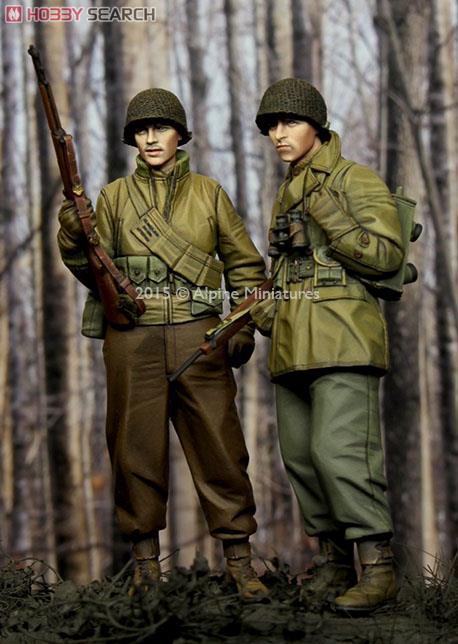 WWII US Infantry (Winter Coat) (2Figures) (Plastic model