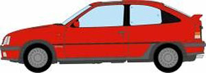 (OO) Vauxhall Astra MkII Red (Model Train)