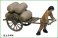 Two-wheeled Cart (with Doll & Luggage) (Unassembled Kit) (Model Train) 商品画像1 Thumbnail