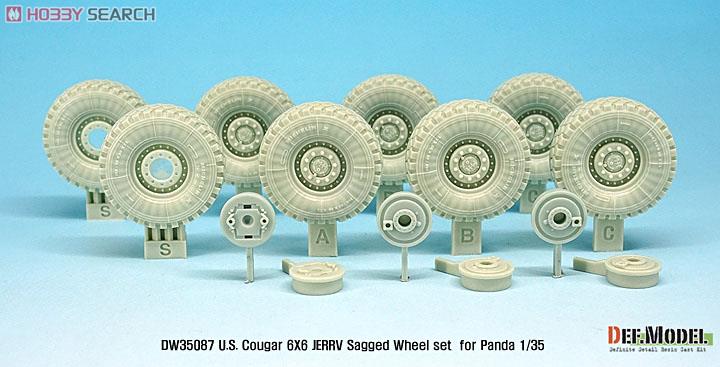 Cougar U.S. 6x6 Jerrv Wheel Set Sagged (for Panda Kit) (Plastic model) 商品画像2