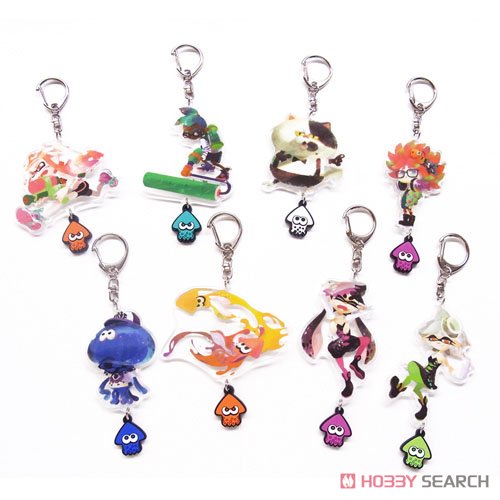 スプラトゥーン イカす ラバーつき アクリルキーホルダー ボーイ