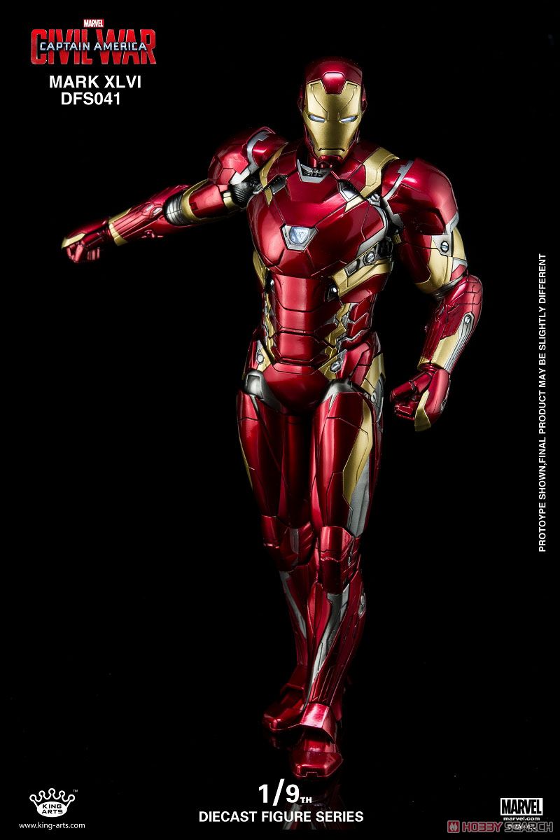 King Arts 1/9 Diecast Figure Series Captain America: Civil War Iron Mab Mark 46 (Completed) 商品画像5