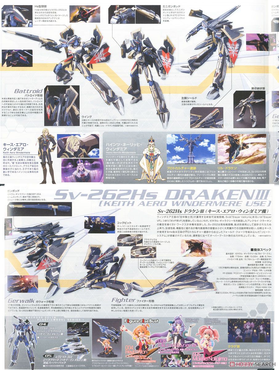 3 プラモ Sv-262 ドラケンIII ファイターモード(キース・エアロ