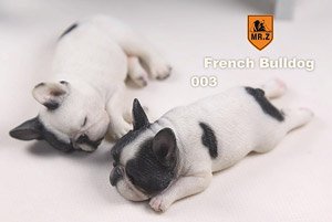 High Quality Mr.Z 1/6 Scale 2 pcs Sleeping French Bulldog Bull Dog Figure Toys