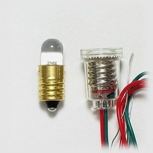 超高輝度電球型LED（青色・8mm・1.5V用） (科学・工作)
