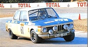 BMW 2002 1971 Tour Auto 6th (Group 2 1st Place) T.Fall / M.Wood (Diecast Car)