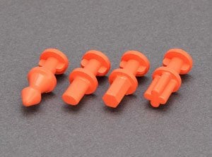 Hold & Guide Dowel Pin (L) Orange for Silicon Gom Mold (16 Pieces) (Material)