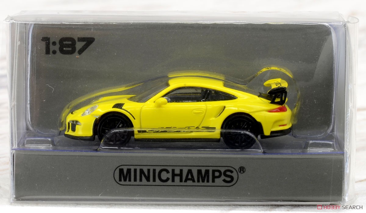 2013-Yellow/STRIPES Minichamps 1:87 PORSCHE 911 gt3 RS 