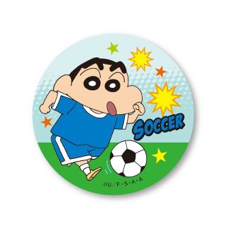 部活缶バッチ クレヨンしんちゃん サッカー キャラクターグッズ ホビーサーチ キャラクターグッズ