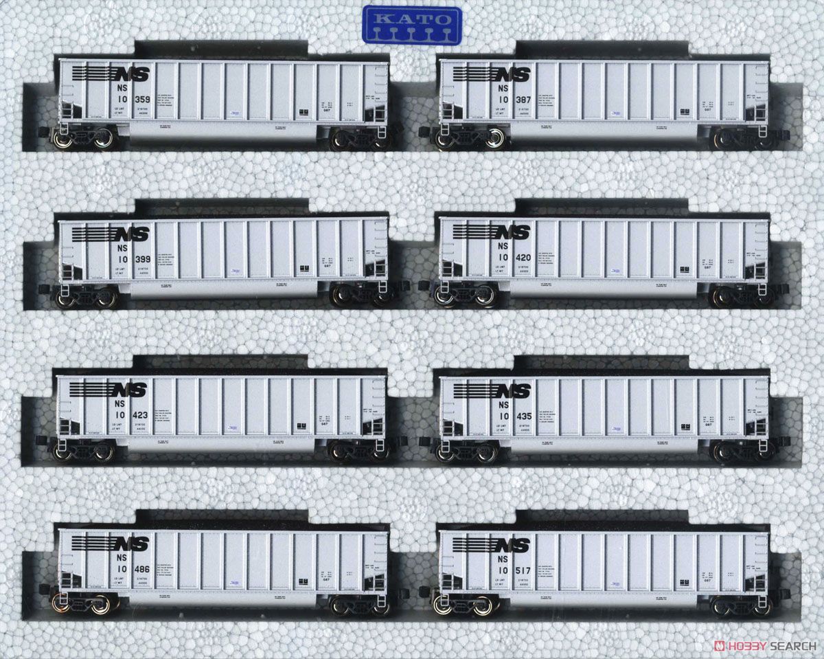 Bethgon Coalporter NS 8 Car Set (ベスゴン・コールポーター ノーフォークサザン鉄道) (8両セット) ★外国形モデル (鉄道模型) 商品画像1
