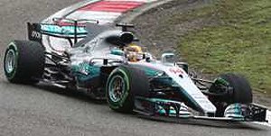 Mercedes - AMG Petronas F1 Team No.44 Winner Chinese GP 2017 Mercedes F1 W08 EQ Power+ (ミニカー)