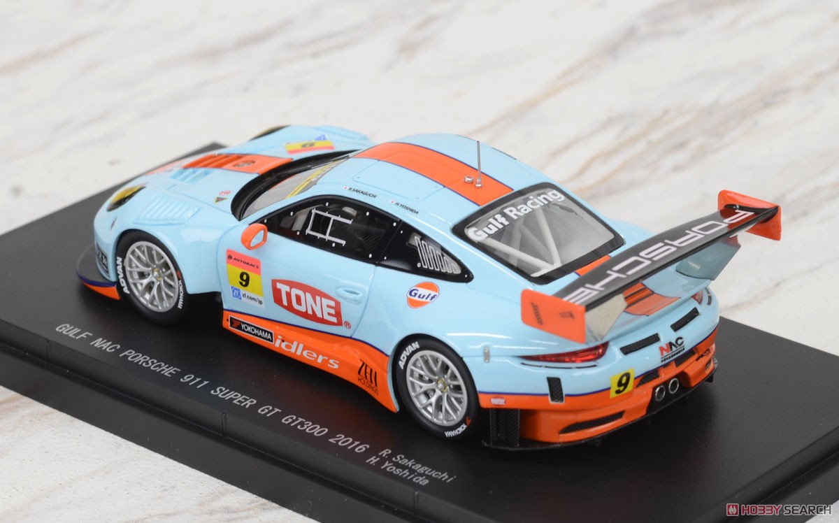 GULF NAC PORSCHE 911 GT300 No.9 【RESIN】 BLUE/ORANGE (ミニカー
