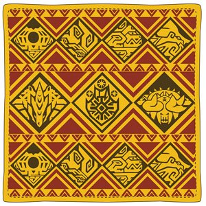 Monster Hunter XX Ethnic Pattern Cushion (6 Monsters) (Anime Toy)