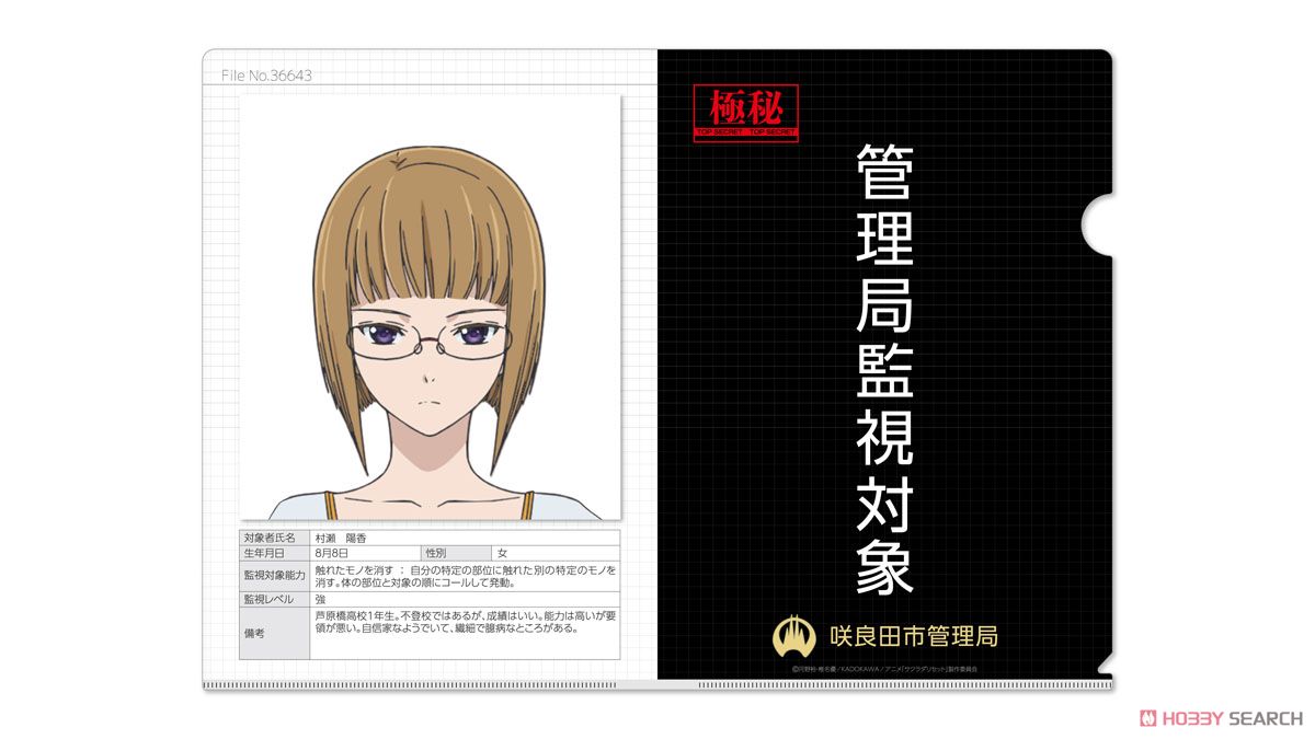 サクラダリセット 管理局監視対象クリアファイル4種セット