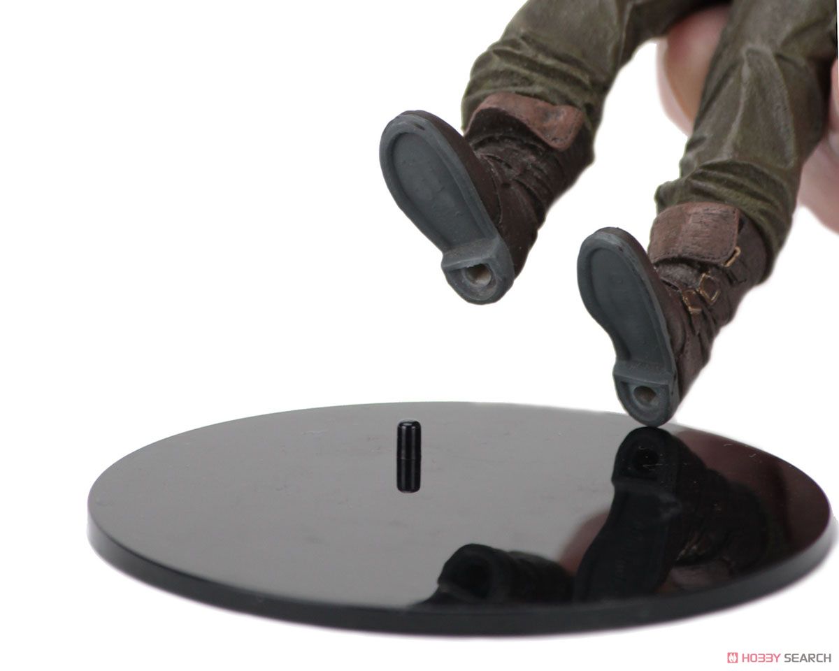 アクションフィギュア用 プレート型ディスプレイスタンド ブラック 10