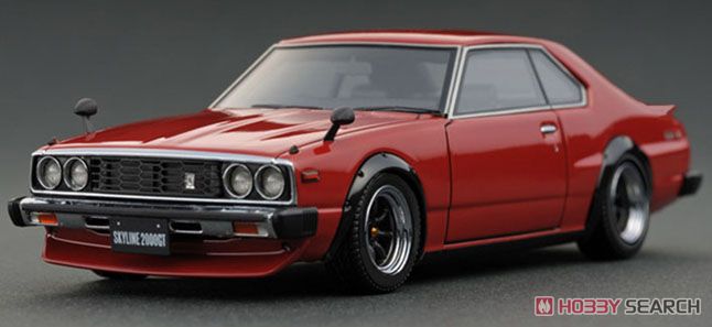Nissan Skyline 2000 GT-ES (C210) Red (1/18 scale) ※Watanabe