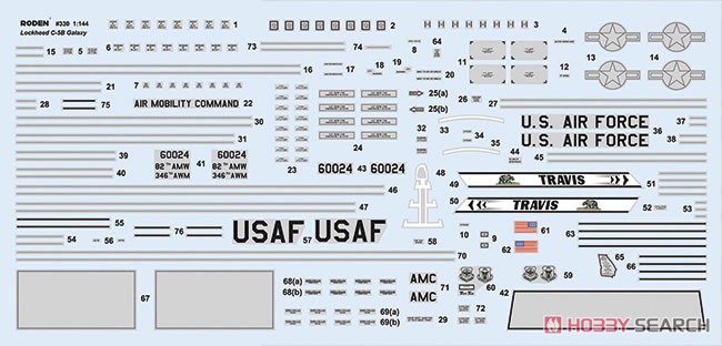 米ロッキード C-5Bギャラクシー 戦略輸送機 (プラモデル) その他の画像10