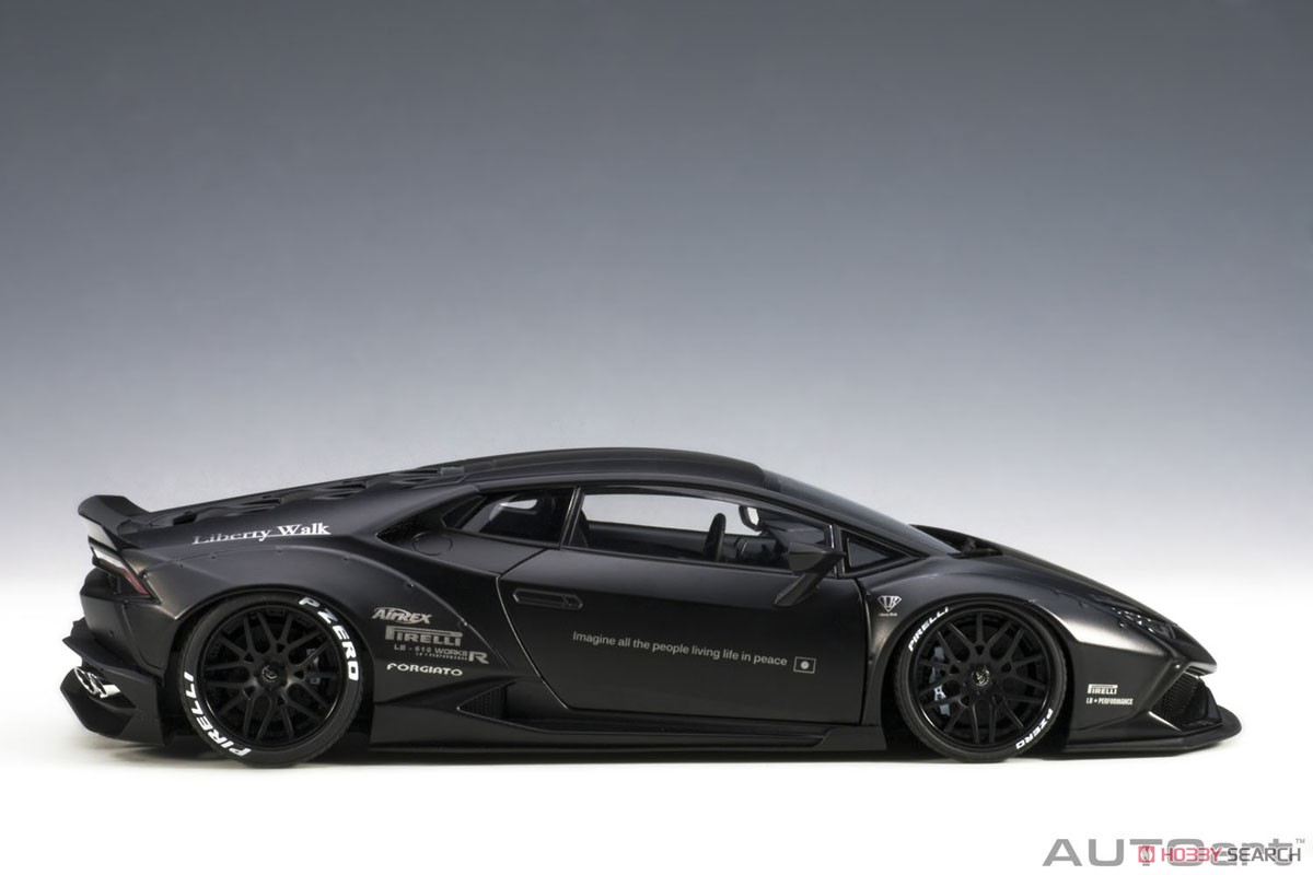 Liberty Walk LB-Works Lamborghini Huracan (Mat Black) (Diecast Car