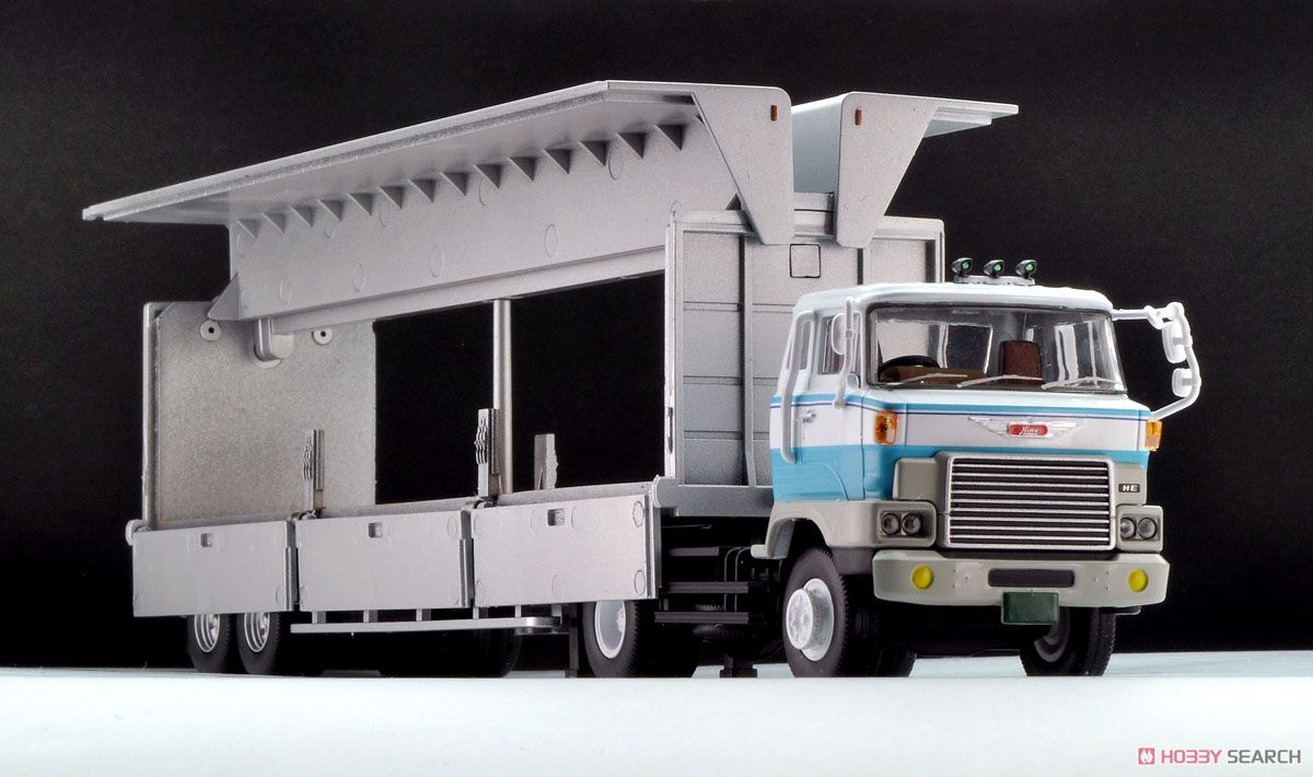 LV-N167a 日野HE366 ウィングルーフトレーラ （白/青） LV-N167a 日野HE366 ウィングルーフトレーラ (白/青) (ミニカー