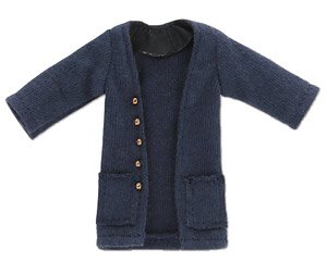 Long Cardigan (Navy) (Fashion Doll)