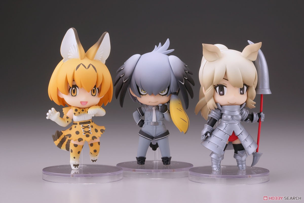 カプセルQ けものフレンズ カプセルフレンズ Vol.1 17体セット カプセルQキャラクターズ けものフレンズデフォルメ立体図鑑-か